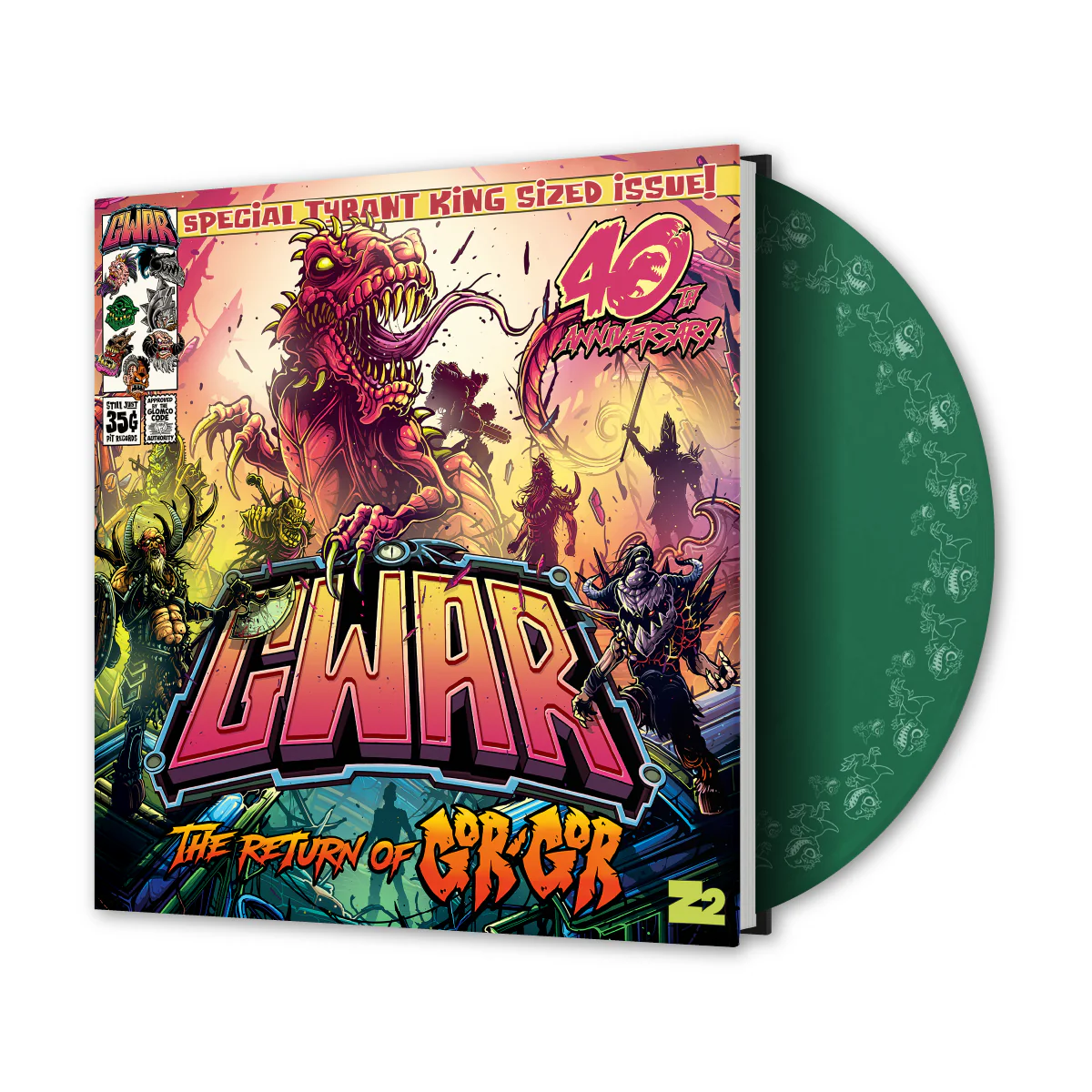 GWAR: 'The Return of Gor Gor' Deluxe Comic Book + Vinyl LP (Limited Edition Evergreen) - Image 2