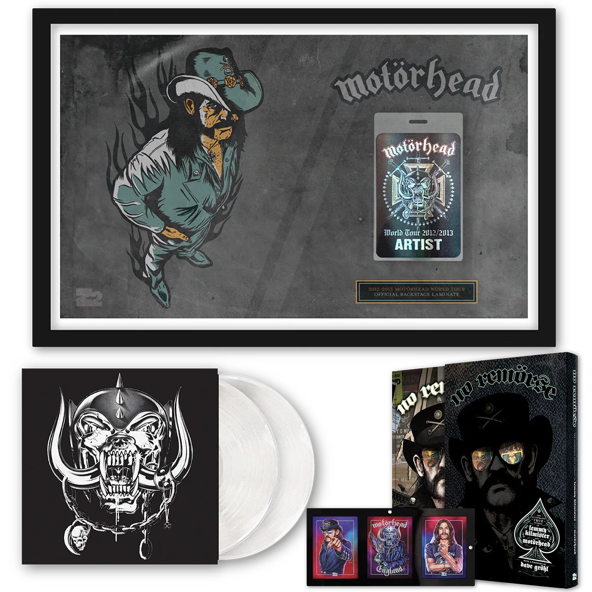 NO REMORSE: THE ILLUSTRATED TRUE STORIES OF LEMMY KILMISTER AND MOTĂRHEAD - BACKSTAGE EDITION EDITION