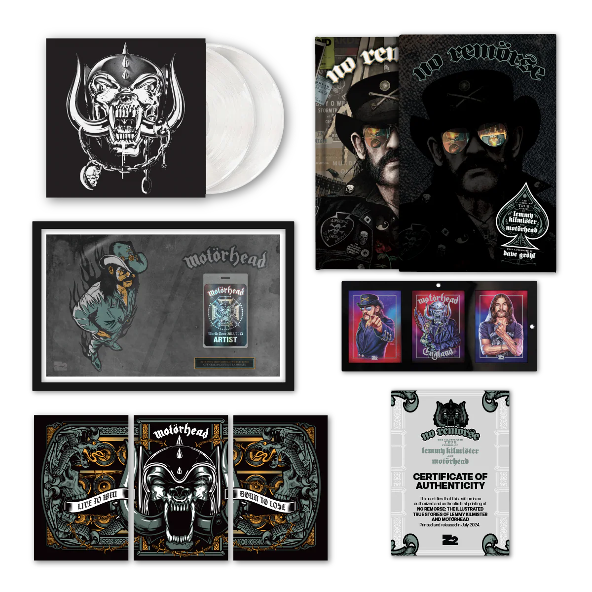NO REMORSE: THE ILLUSTRATED TRUE STORIES OF LEMMY KILMISTER AND MOTĂRHEAD - BACKSTAGE EDITION EDITION - Image 3