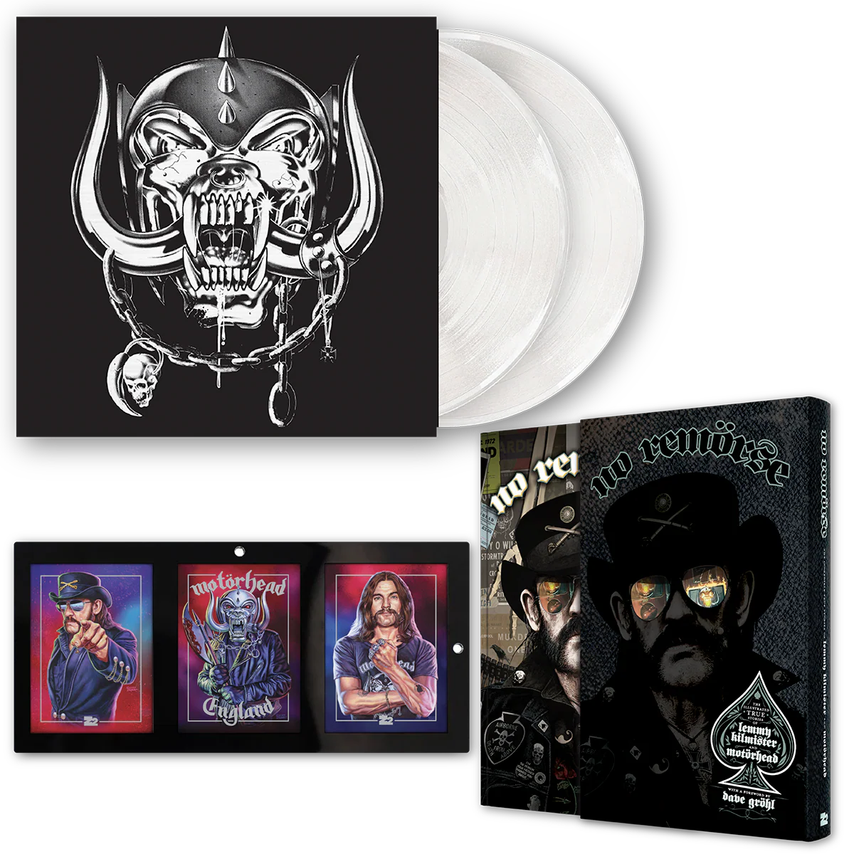 NO REMORSE: THE ILLUSTRATED TRUE STORIES OF LEMMY KILMISTER AND MOTĂRHEAD - DELUXE + VINYL 2-LP EDITION